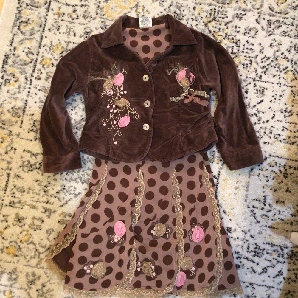 Beetle juice kids dress and jacket